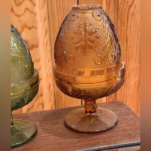 Vintage Amber Tiara Fairy Light